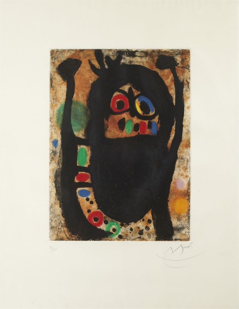 Carborundum Miró - La Femme aux Bijoux
