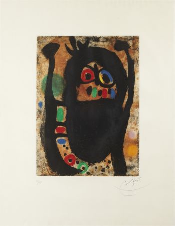 Radierung Und Aquatinta Miró - La Femme aux Bijoux