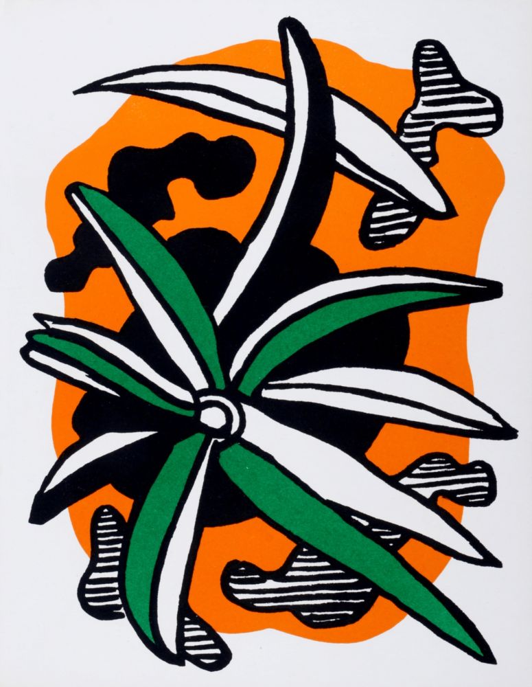 Lithographie Leger - La Fleur, 1971