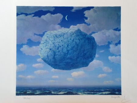 Lithographie Magritte - La Flèche de Zénon