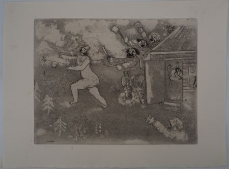 Stich Chagall - La fuite tout nu