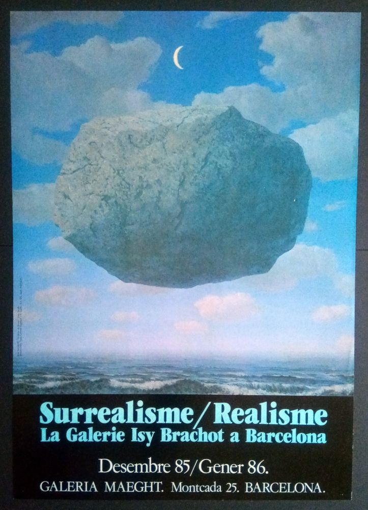Plakat Magritte - LA GALERIE ISY BRACHOT A BARCELONA - MAEGHT 1986 
