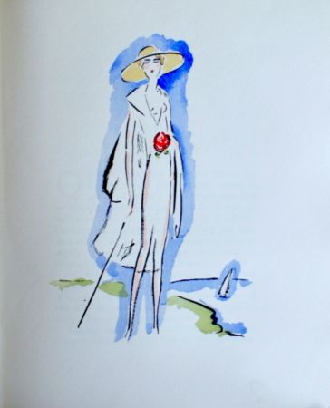 Pochoir Van Dongen - La Garconne, Woman with cane