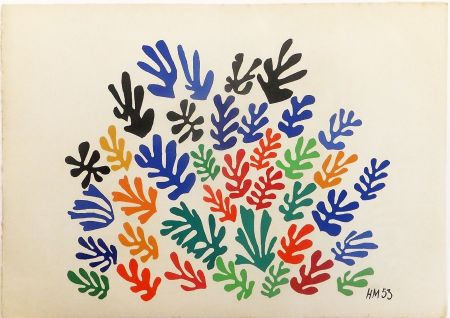 Lithographie Matisse - LA GERBE. Lithographie sur vélin d'Arches (1953)