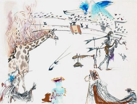 Stich Dali - La Girafe en Feu (The Burning Giraffe)