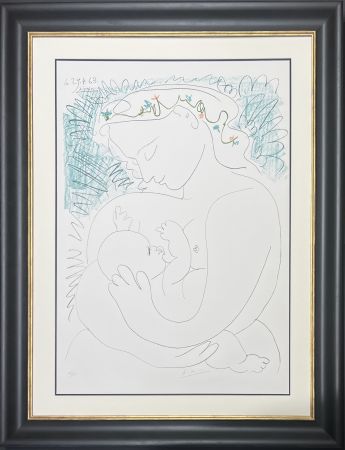 Lithographie Picasso - La Grande Maternité, 1963