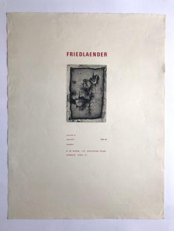 Plakat Friedlaender - La Hune