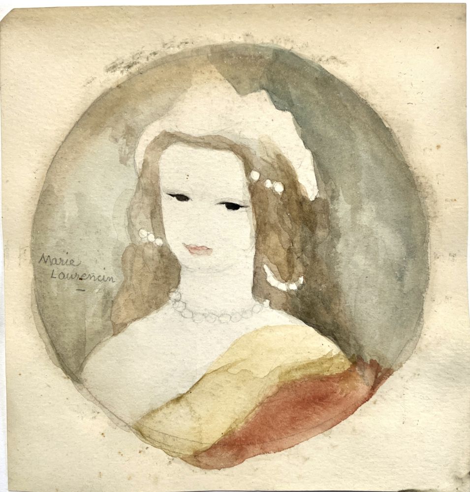 Keine Technische Laurencin - La jeune fille au collier, vers 1940