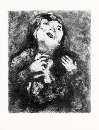Radierung Chagall - La Jeune Veuve