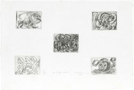 Radierung Alechinsky - La ligne seule