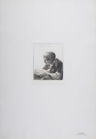 Heliogravüre Rembrandt - La Liseuse