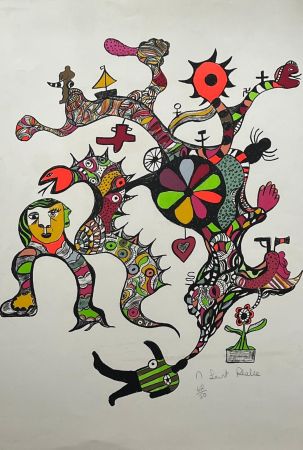 Lithographie De Saint Phalle - La machine à rêver 