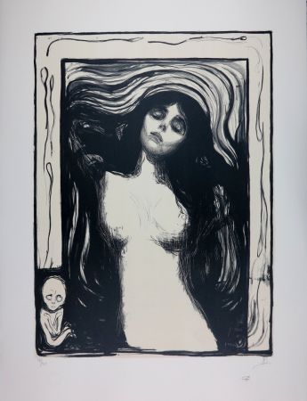 Lithographie Munch - LA MADONE / MADONNA - 1895