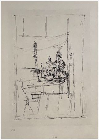 Radierung Giacometti - La magie quotidienne (l'atelier)