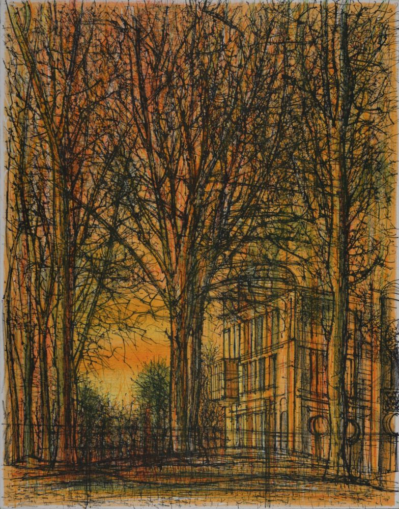 Lithographie Carzou - La Maison dans les arbres, 1962