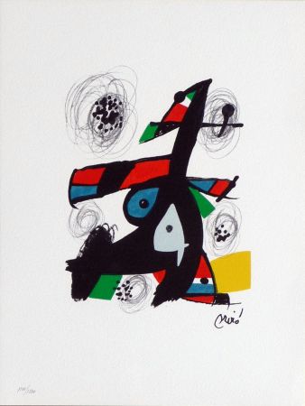 Lithographie Miró - La Melodie Acide (M. 1216)