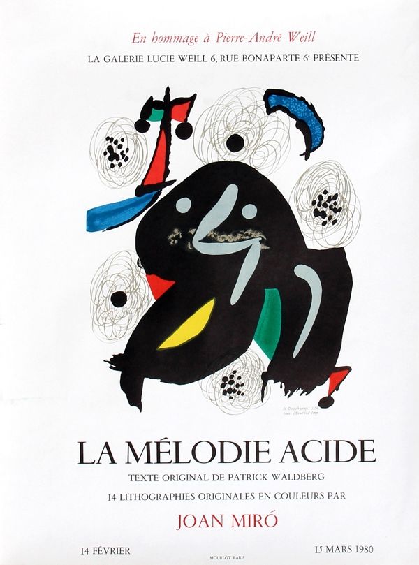 Plakat Miró - La Mélodie Acide