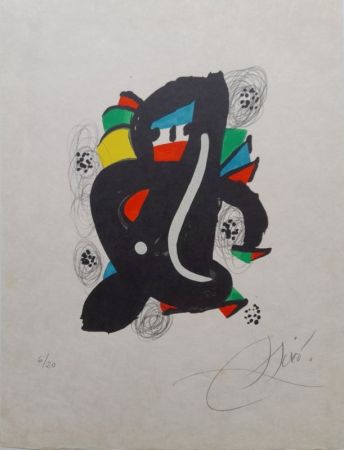 Lithographie Miró - La mélodie acide 