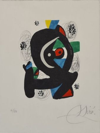 Lithographie Miró - La mélodie acide