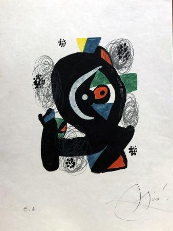 Lithographie Miró - La mélodie acide - 2