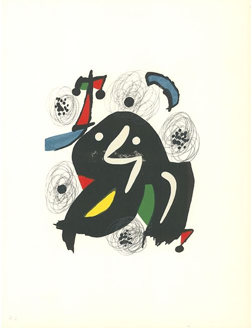 Lithographie Miró - La mélodie acide - 4