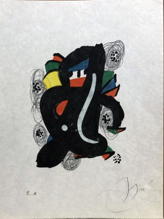 Lithographie Miró - La mélodie acide - 6