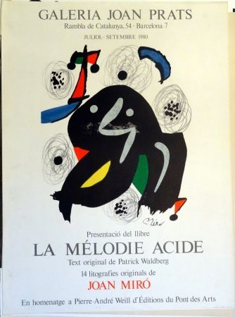 Plakat Miró - La Mélodie Acide 1980