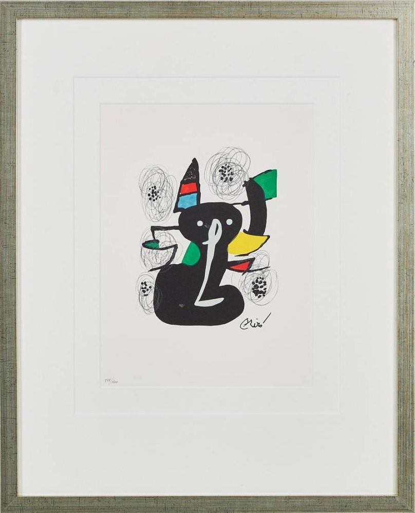 Lithographie Miró - La Mélodie Acide, Planche III