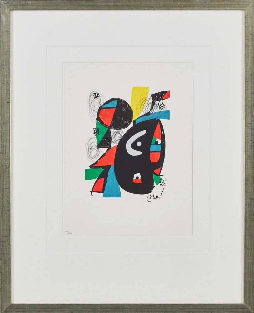 Lithographie Miró - La Mélodie Acide, Planche XII