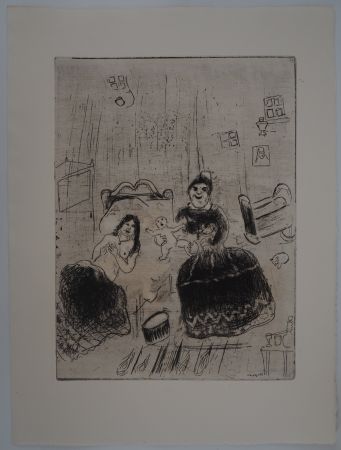 Stich Chagall - La naissance de Tchitchikov