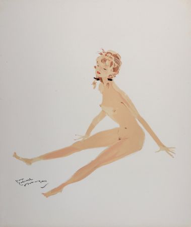 Lithographie Domergue - La Parisienne : Suzette, 1956