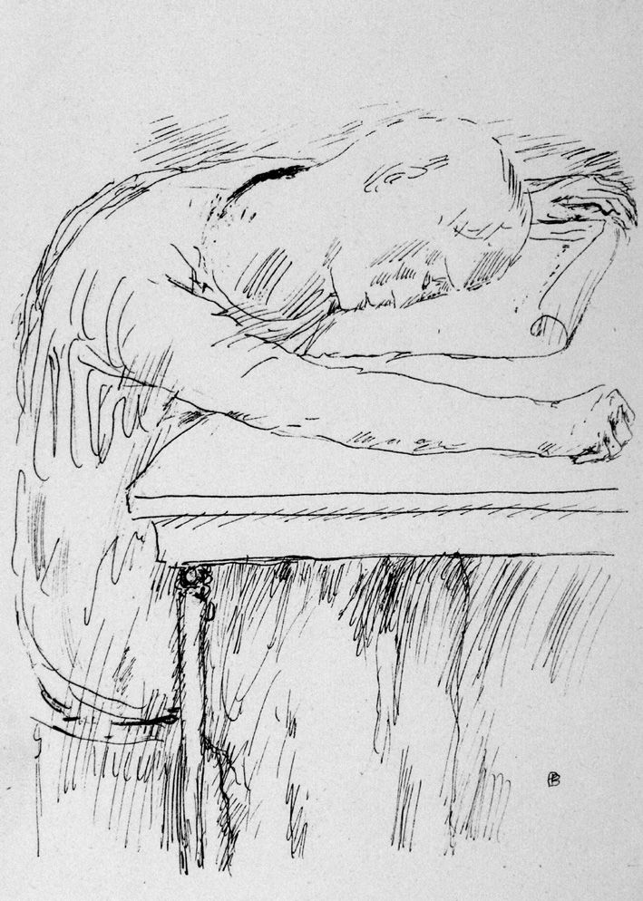 Lithographie Bonnard - La pausa
