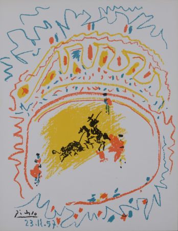 Lithographie Picasso - La petite corrida, 1958