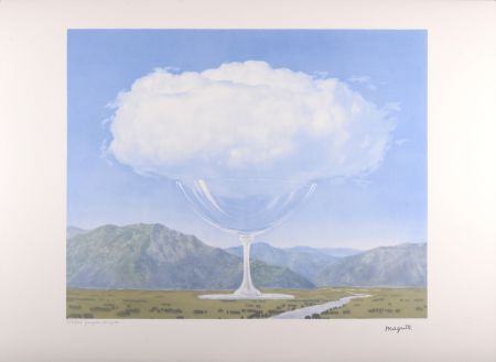 Lithographie Magritte - La Philosophie et la Peinture : La corde sensible, C. 1979