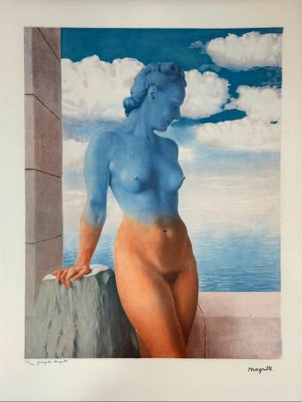 Lithographie Magritte - La Philosophie et la Peinture : La Magie noire, c. 1979