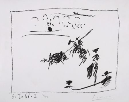 Lithographie Picasso - La Pique, 1961 - Hand-signed