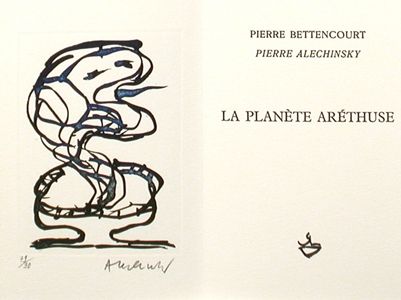 Illustriertes Buch Alechinsky - La planète Arethuse