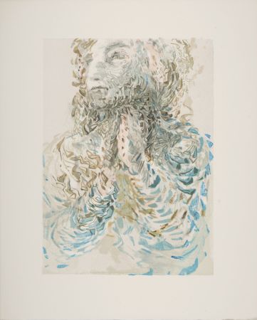 Holzschnitt Dali - La Prescience divine, 1963
