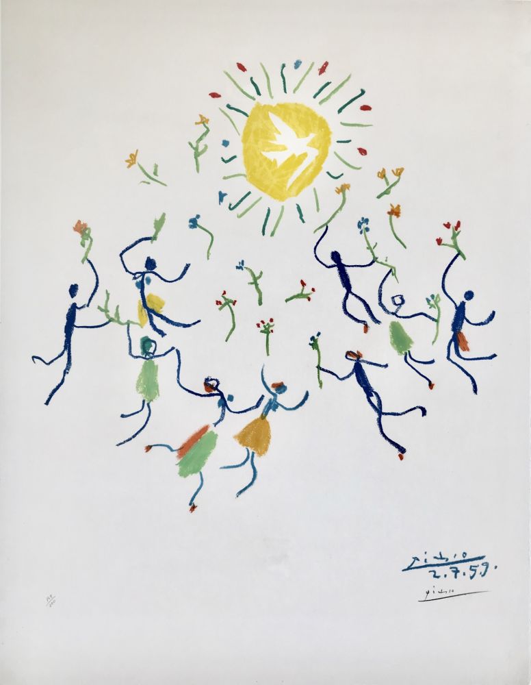 Lithographie Picasso - La ronde de la jeunesse (Edition: 200)