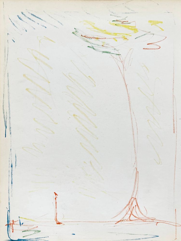 Lithographie Giacometti - La Rue & L'Arbre