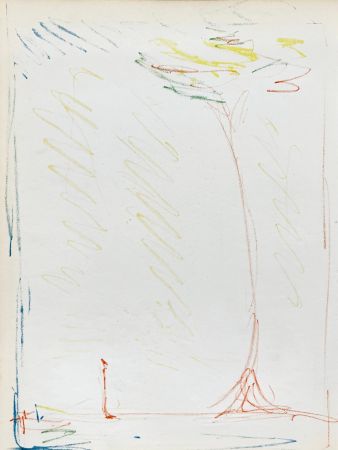 Lithographie Giacometti - La Rue & L'Arbre