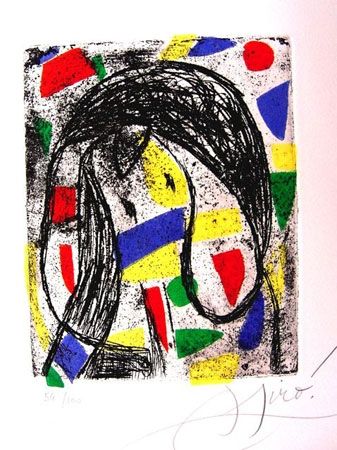 Radierung Miró - LA RÈVOLTE DES CARACTÈRES