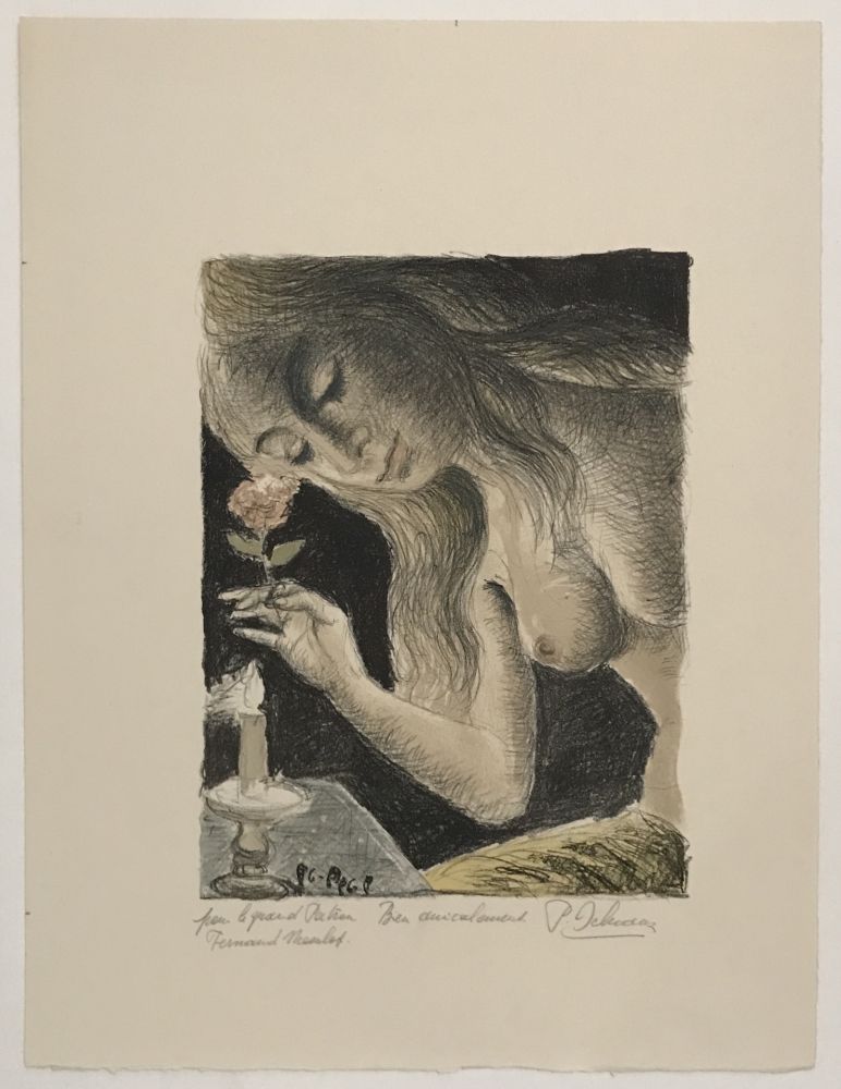 Lithographie Delvaux - La Sirene (The Mermaid)