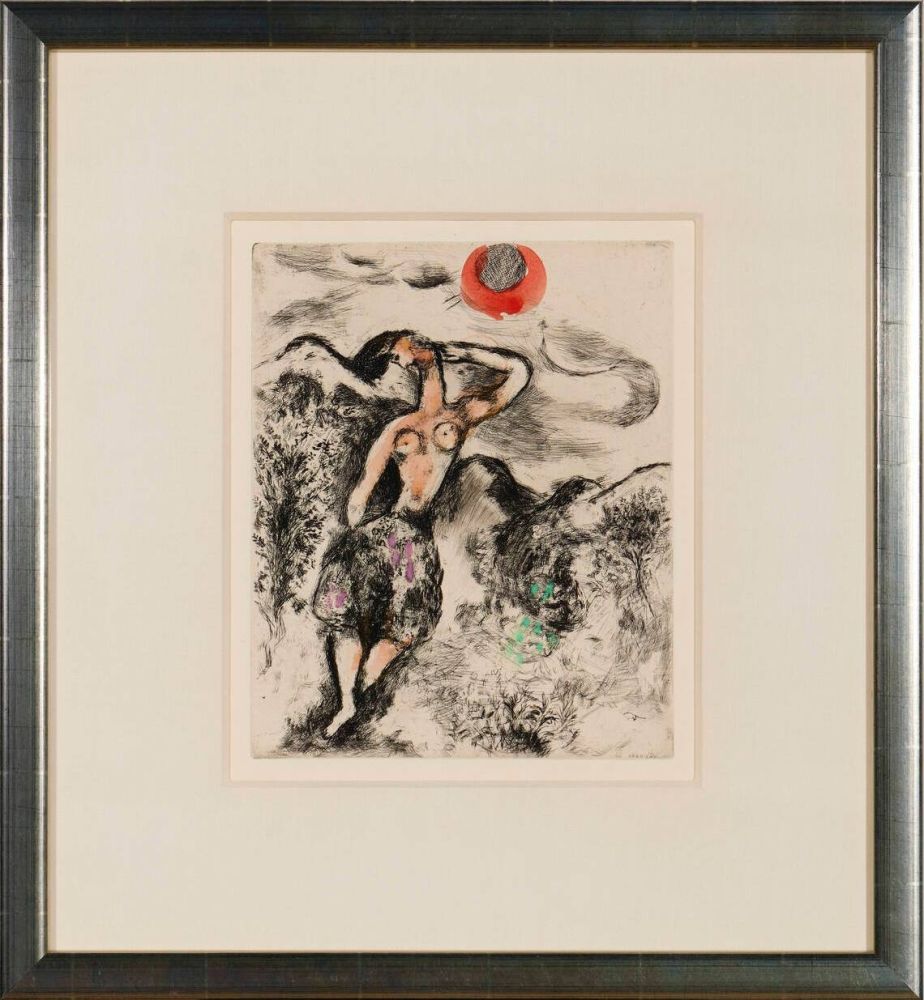 Radierung Chagall - La Souris Metamorphosée en Fille (The Mouse Transformed into a Girl)