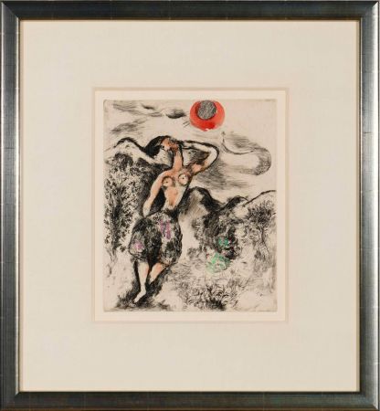 Radierung Chagall - La Souris Metamorphosée en Fille (The Mouse Transformed into a Girl)