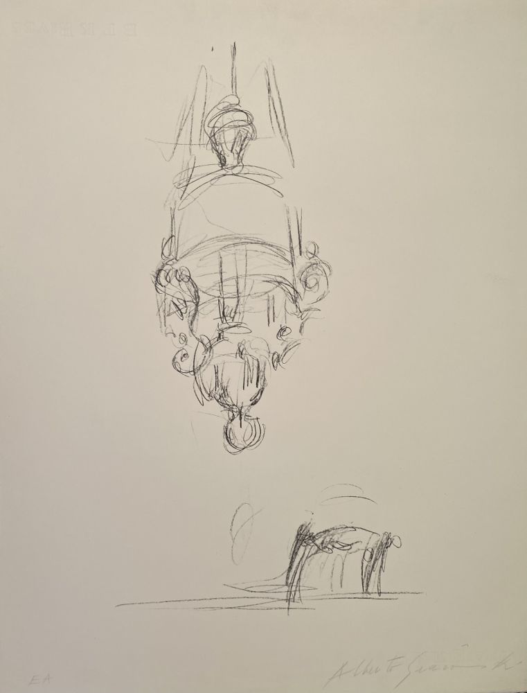 Lithographie Giacometti - La suspension