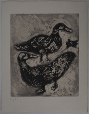Stich Chagall - La tortue et les deux canards