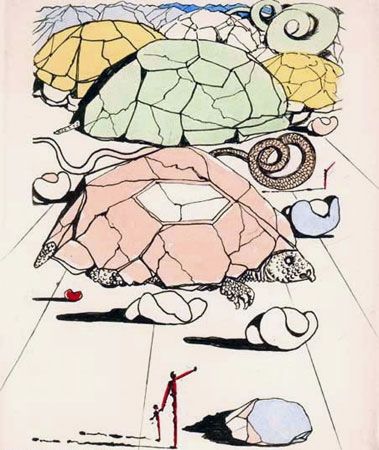 Stich Dali - La Tortue (The Turtle)