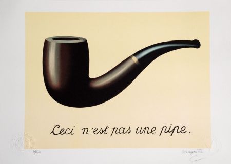 Lithographie Magritte - La Trahison des Images
