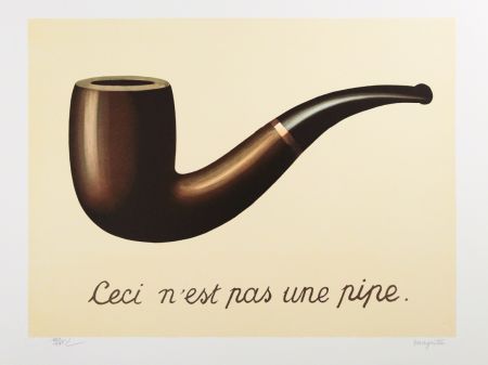 Lithographie Magritte - La Trahison des Images